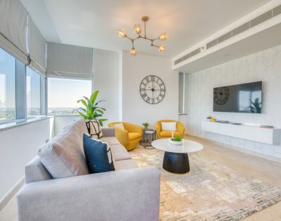 Веселые двуспальные апартаменты в Sky Gardens DIFC